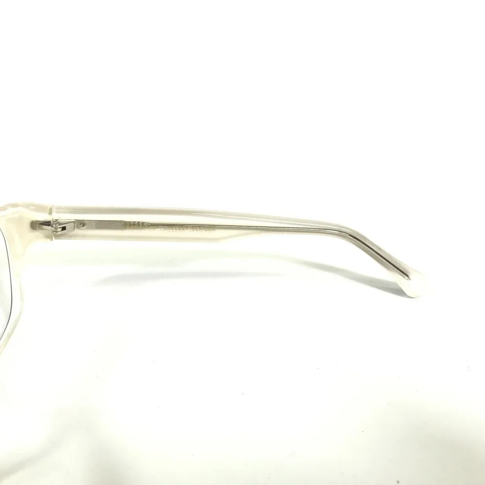 Sama Eyeglasses Frames CHELSEA BER/CRM Black Clear Cream Square 49-16-130